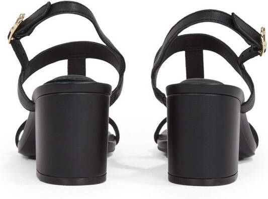 Tommy Hilfiger Sandaaltjes LEATHER BLOCK HEEL SANDAL avondschoen partyschoen met verstelbare gesp smalle vorm - Foto 4