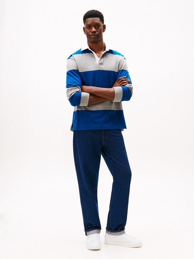 Tommy Hilfiger Sneakers ICON COURT LTH FLAG ESS vrijetijdsschoen lage schoen veterschoen met kleine logovlag - Foto 5