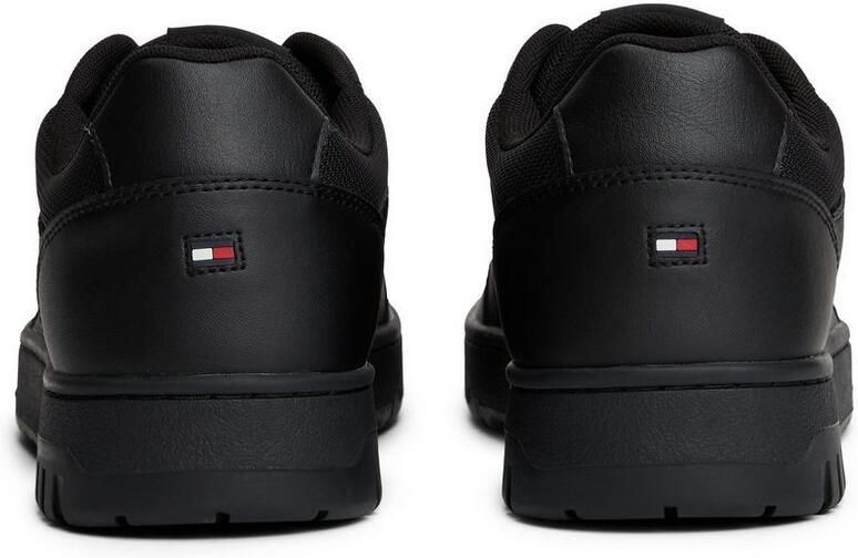 Tommy Hilfiger Sneakers TH BASKET CORE LTH vrijetijdsschoen halfhoge schoen veterschoen logo-patch op de schoentong - Foto 4