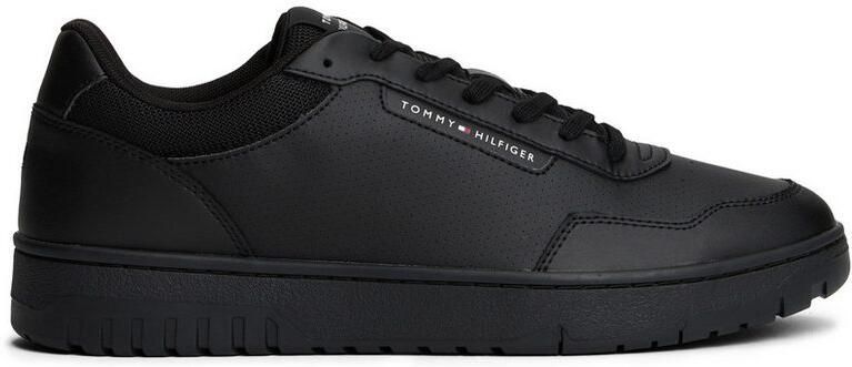 Tommy Hilfiger Sneakers TH BASKET CORE LTH vrijetijdsschoen halfhoge schoen veterschoen logo-patch op de schoentong - Foto 5