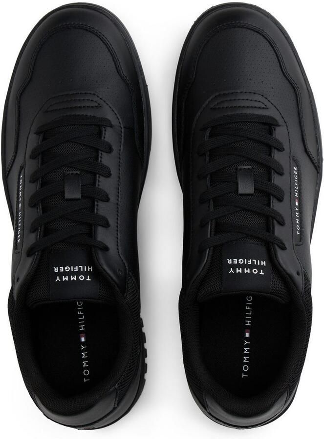 Tommy Hilfiger Sneakers TH BASKET CORE LTH vrijetijdsschoen halfhoge schoen veterschoen logo-patch op de schoentong - Foto 3