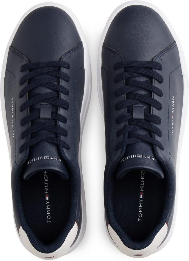 Tommy Hilfiger Sneakers TH COURT LTH DETAIL ESS vrijetijdsschoen lage schoen veterschoen met zijlijk logo-opdruk - Foto 4