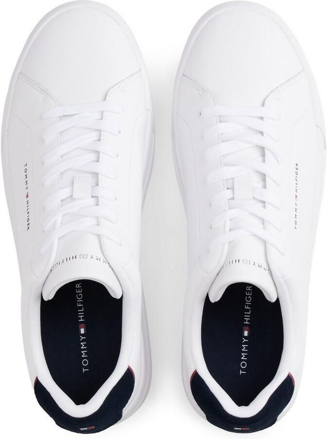 Tommy Hilfiger Sneakers TH COURT LTH DETAIL ESS vrijetijdsschoen lage schoen veterschoen met zijlijk logo-opdruk - Foto 7