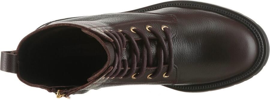 Tommy Hilfiger Veterschoenen TH PLAQUE PEBBLE LACE BOOT WARM blokhak veterenkellaars met th-sier element op de hiel - Foto 4