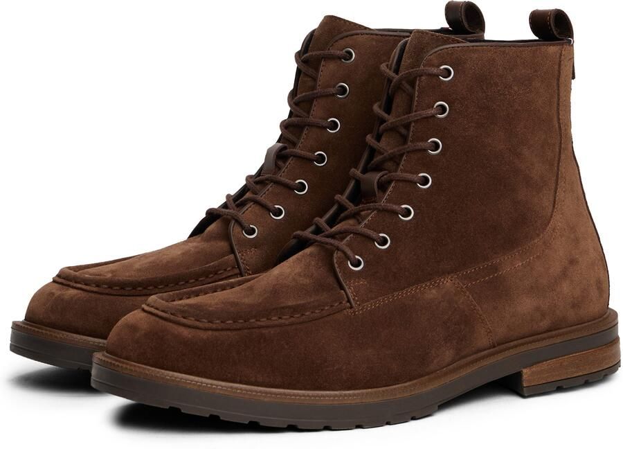 Tommy Hilfiger Veterschoenen CLEATED HILFIGER W SDE MOC BOOT veterenkellaars met modieuze mocassinnaad - Foto 3