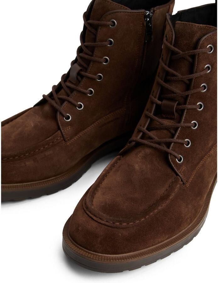 Tommy Hilfiger Veterschoenen CLEATED HILFIGER W SDE MOC BOOT veterenkellaars met modieuze mocassinnaad