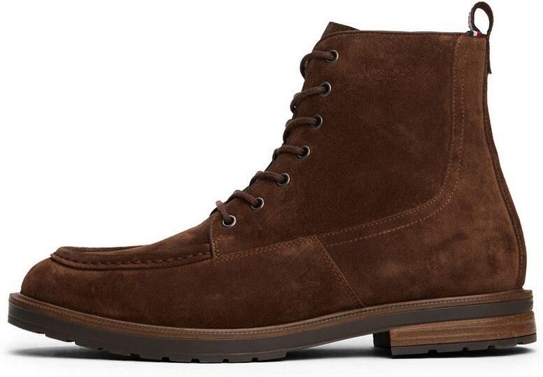 Tommy Hilfiger Veterschoenen CLEATED HILFIGER W SDE MOC BOOT veterenkellaars met modieuze mocassinnaad - Foto 5