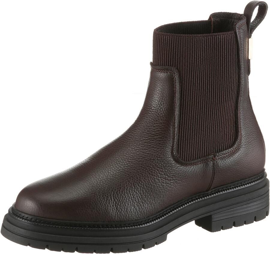 Tommy Hilfiger Winterlaarzen TH PLAQUE PEBBLE CHELSEA WARM chelseaboots instaplaarzen enkellaars met praktische aantreklus - Foto 6