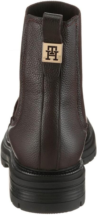 Tommy Hilfiger Winterlaarzen TH PLAQUE PEBBLE CHELSEA WARM chelseaboots instaplaarzen enkellaars met praktische aantreklus - Foto 2