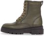 Tommy Hilfiger Veterschoenen BICOLOR LEATHER LACE-UP plateau veterschoenen chunky boots goudkleurige logo tekst - Thumbnail 1