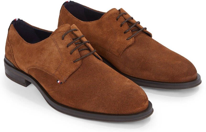 Tommy Hilfiger Veterschoenen CORE HILFIGER TEXTURED SDE SHOE voor de elegante uitstraling vrijetijdsschoen lage schoen veterschoen