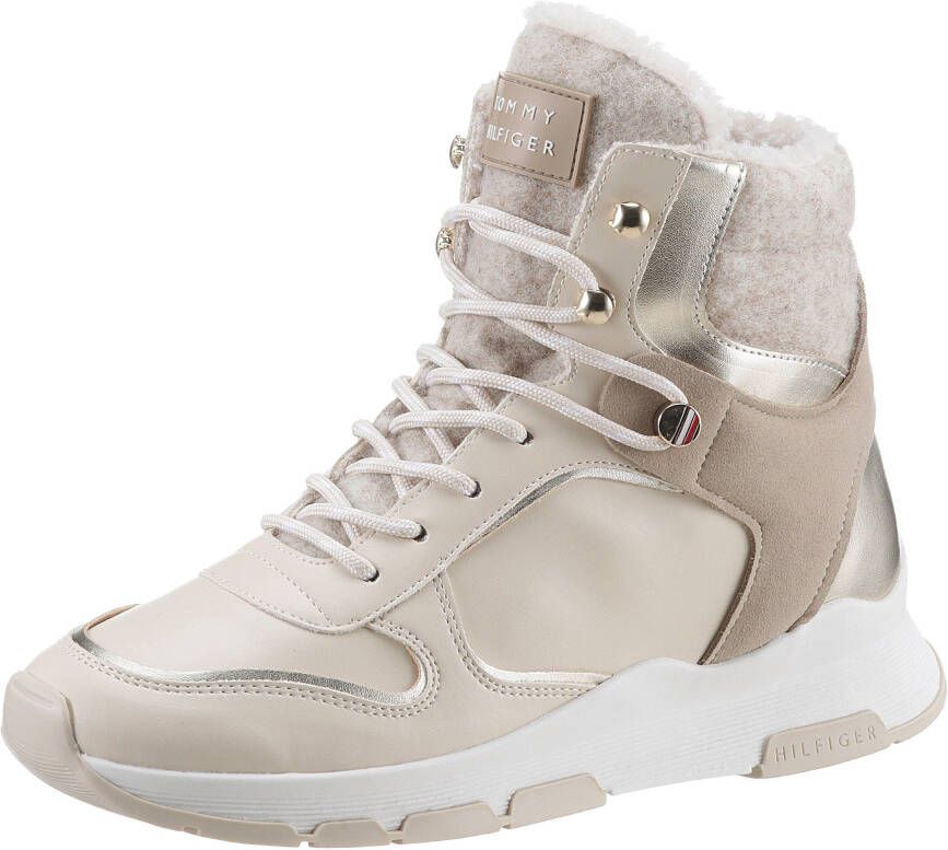 Tommy Hilfiger Winterlaarzen TH OUTDOOR BOOTIE met contrastdetails