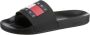 TOMMY JEANS Badslippers POOL SLIDE ESS zomerschoen badschoens slippers met opvallende logo-vlag - Thumbnail 6