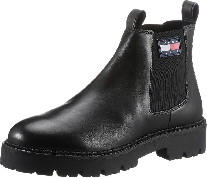 TOMMY JEANS Chelsea-boots HERITAGE BRANDING CHELSEA BOOT met profielzool