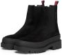TOMMY JEANS Chelsea-boots TJW FOXING CHELSEA SUEDE blokhak instap laarzen enkellaars met kleurrijke aantrekloop - Thumbnail 1