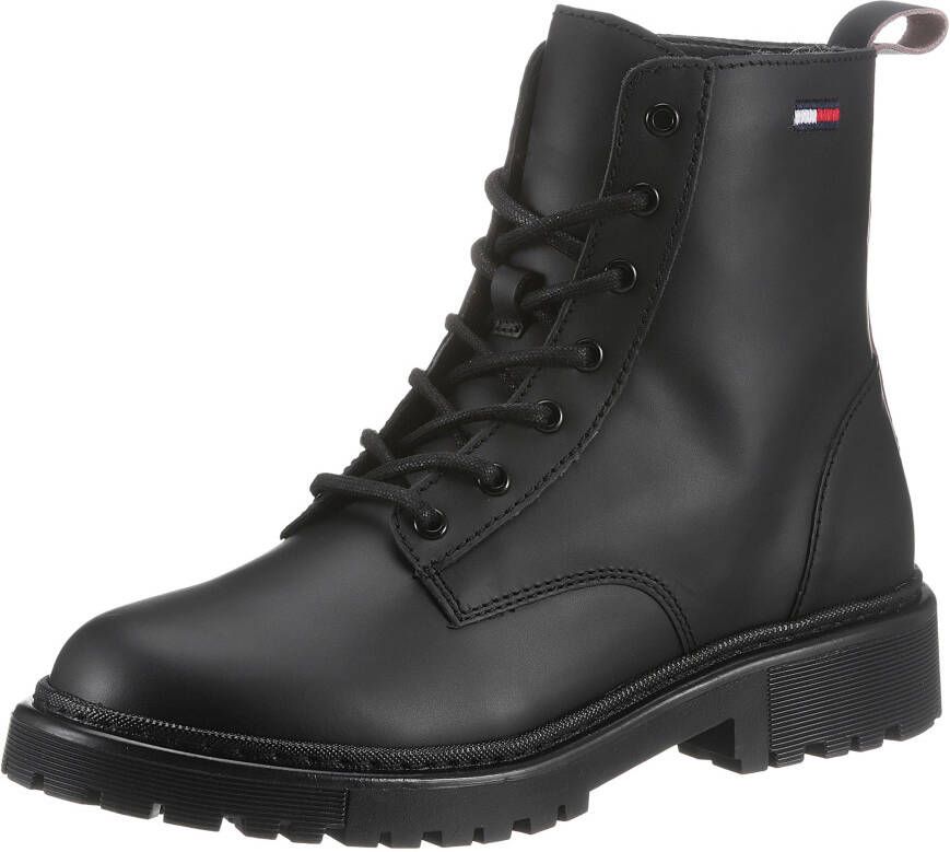 TOMMY JEANS Hoge veterschoenen LACE UP FLAT BOOT