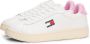 Tommy Hilfiger Witte Leren Dames Sneaker Roze Accenten - Thumbnail 3