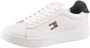 Tommy Hilfiger Witte Leren Dames Sneaker - Thumbnail 3