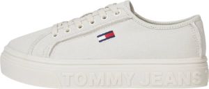 TOMMY JEANS Plateausneakers MONO COLOR FLATFORM met flagdetail