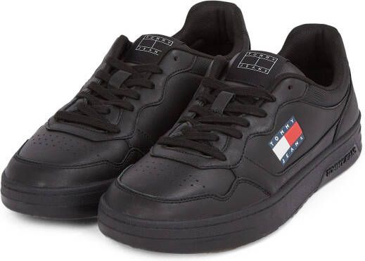 TOMMY JEANS Sneakers (NEW) TJM CUPSOLE LEATHER ESS vrijetijdsschoen lage schoen veterschoen in basket-look