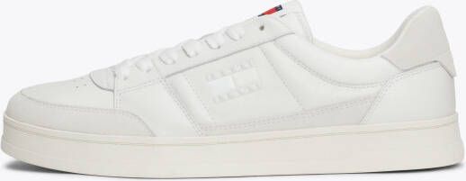 TOMMY JEANS Plateausneakers THE GREENWICH MIX MEDIA vrijetijdsschoen veterschoen lage schoen met logovlag