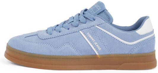 TOMMY JEANS Plateausneakers THE GREENWICH SUEDE vrijetijdsschoen lage schoen veterschoen met gepolsterde schacht
