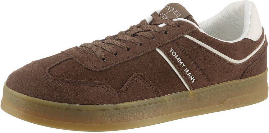 TOMMY JEANS Sneakers THE GREENWICH SUEDE vrijetijdsschoen halfschoen veterschoen met gepolsterde schacht