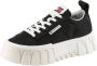 TOMMY JEANS Plateausneakers TJW FLATFORM SNEAKER NYLON vrijetijdsschoen lage schoen veterschoen met opvallende plateauzool - Thumbnail 1