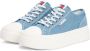 TOMMY JEANS Plateausneakers TJW FOXING FLATFORM LC vrijetijdsschoen halfschoen veterschoen in jeans-look - Thumbnail 1