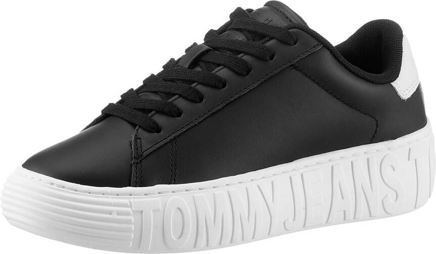 TOMMY JEANS Plateausneakers TJW LEATHER CUPSOLE ESS
