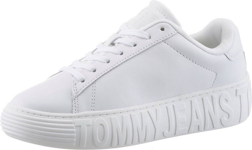 TOMMY JEANS Plateausneakers TJW LEATHER CUPSOLE ESS