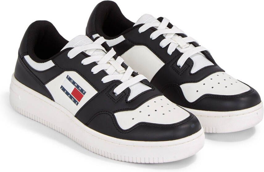 Tommy Hilfiger TJW Retro Basket Essential Sneakers Zwart Ecru - Foto 2