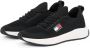 TOMMY JEANS Slip-on sneakers TJM RUNNER KNTITTED vrijetijdsschoen lage schoen slipper met aangebrachte veters - Thumbnail 1