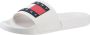 Tommy Hilfiger Pool Slides Essential Dames Slippers Off White - Thumbnail 3