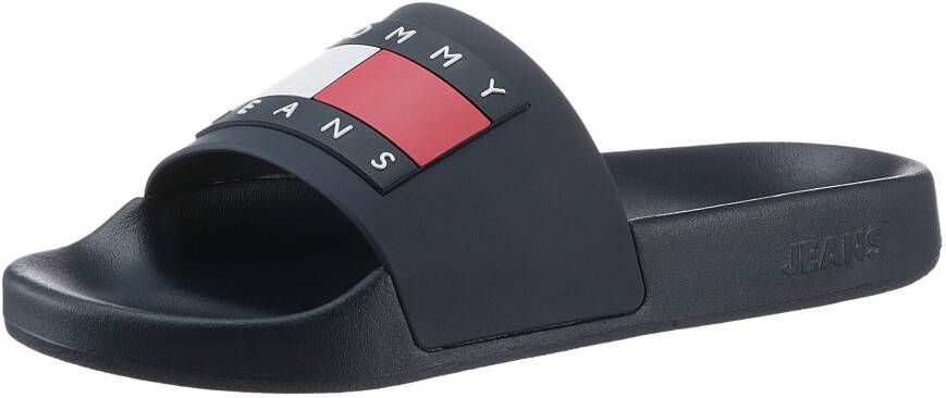 TOMMY JEANS Slippers FLAG POOL SLD ESS zomerschoen slippers met gekleurde logovlag - Foto 2