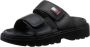 Tommy Jeans Zwarte platte sandalen voor vrouwen Black Dames - Thumbnail 3