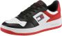 Tommy Hilfiger Witte Leren Sneaker met Platte Zool Multicolor Heren - Thumbnail 3