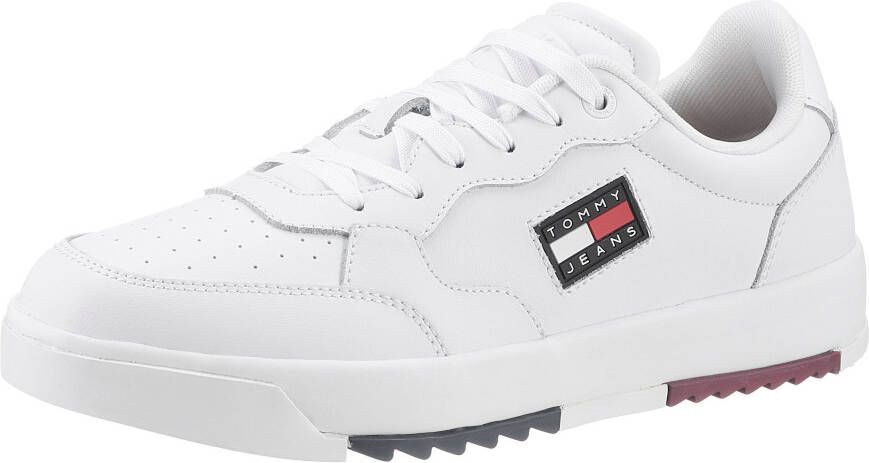 TOMMY JEANS Sneakers BASKET LEATHER TJM ESS met merklabel opzij