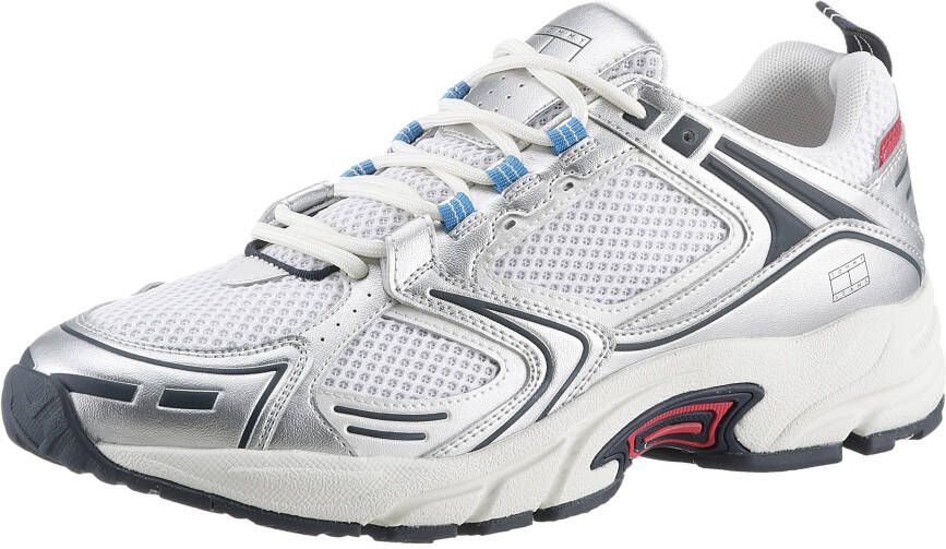 TOMMY JEANS Sneakers met sleehak TJM ARCHIVE RETRO RUNNER vrijetijdsschoen lage schoen veterschoen met contrastdetails