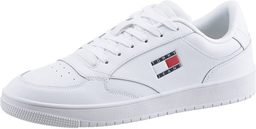 TOMMY JEANS Sneakers (NEW) TJM CUPSOLE LEATHER ESS vrijetijdsschoen lage schoen veterschoen in basket-look - Foto 11