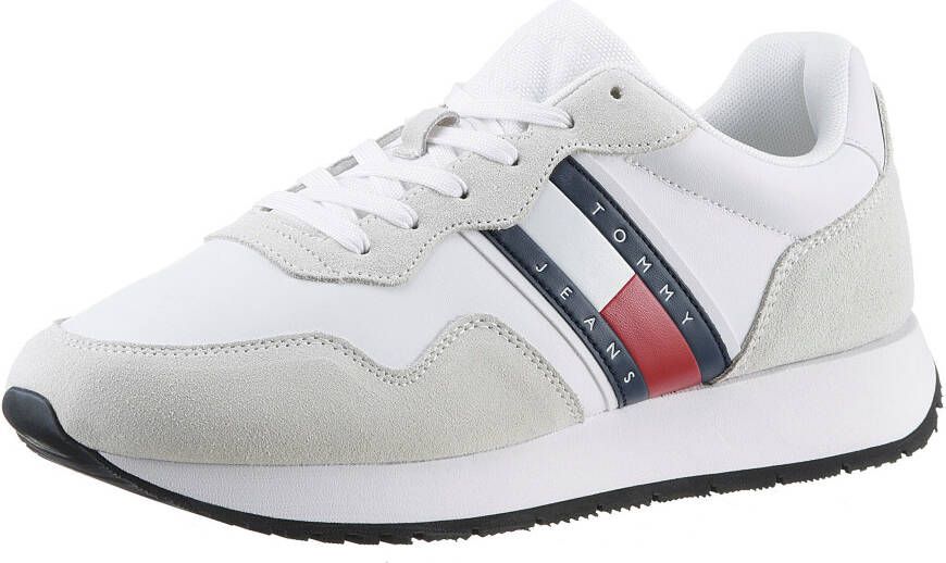 TOMMY JEANS Sneakers met sleehak TJW EVA RUNNER MAT MIX ESS vrijetijdsschoen lage schoen veterschoen met zijlogo-vlag - Foto 2