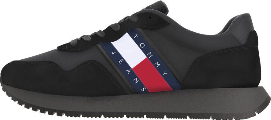 TOMMY JEANS Sneakers TJM MODERN RUNNER vrijetijdsschoen lage schoen veterschoen met zijlogo-vlag