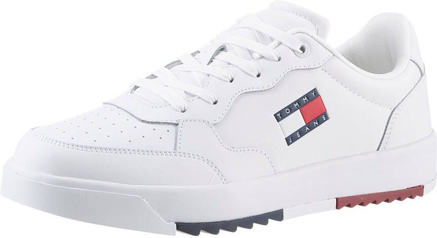 TOMMY JEANS Sneakers TJM RETRO ESS met tommy merkelogo vrijetijdsschoen lage schoen veterschoen