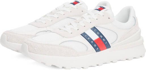TOMMY JEANS Sneakers TJM TECHNICAL RUNNER ESS vrijetijdsschoen halfschoen veterschoen met gepolsterde schacht