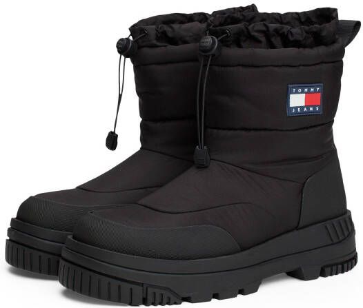 TOMMY JEANS Snowboots TJM SNOW BOOT plateau sneeuwschoenen outdoorschoen laarzen om in te stappen smalle vorm
