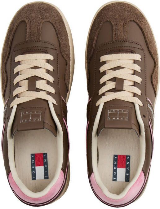 TOMMY JEANS Plateausneakers THE GREENWICH FLATFORM vrijetijdsschoen halfhoge schoen veterschoen met pastelkleurig contrast - Foto 3