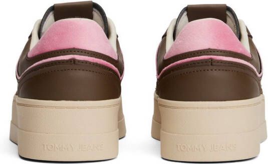 TOMMY JEANS Plateausneakers THE GREENWICH FLATFORM vrijetijdsschoen halfhoge schoen veterschoen met pastelkleurig contrast - Foto 4