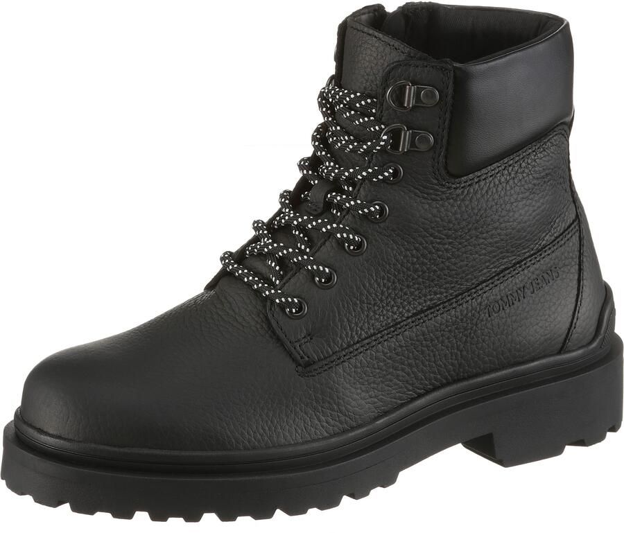 TOMMY JEANS Veterschoenen TJM LACE UP BOOT LEATHER veterenkellaars met zacht gevoerde schachtrand - Foto 7