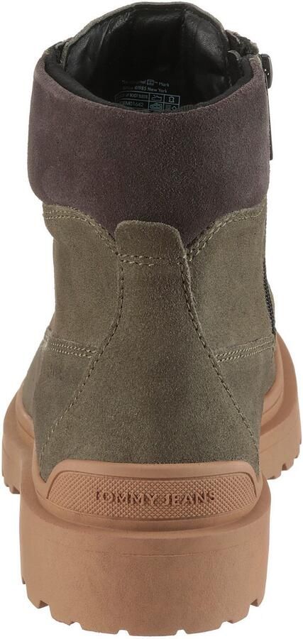 TOMMY JEANS Veterschoenen TJM LACE UP BOOT SUEDE blokhak outdoorboots met ogen in bergbeklimmerslook - Foto 2