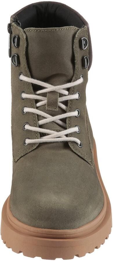 TOMMY JEANS Veterschoenen TJM LACE UP BOOT SUEDE blokhak outdoorboots met ogen in bergbeklimmerslook - Foto 3